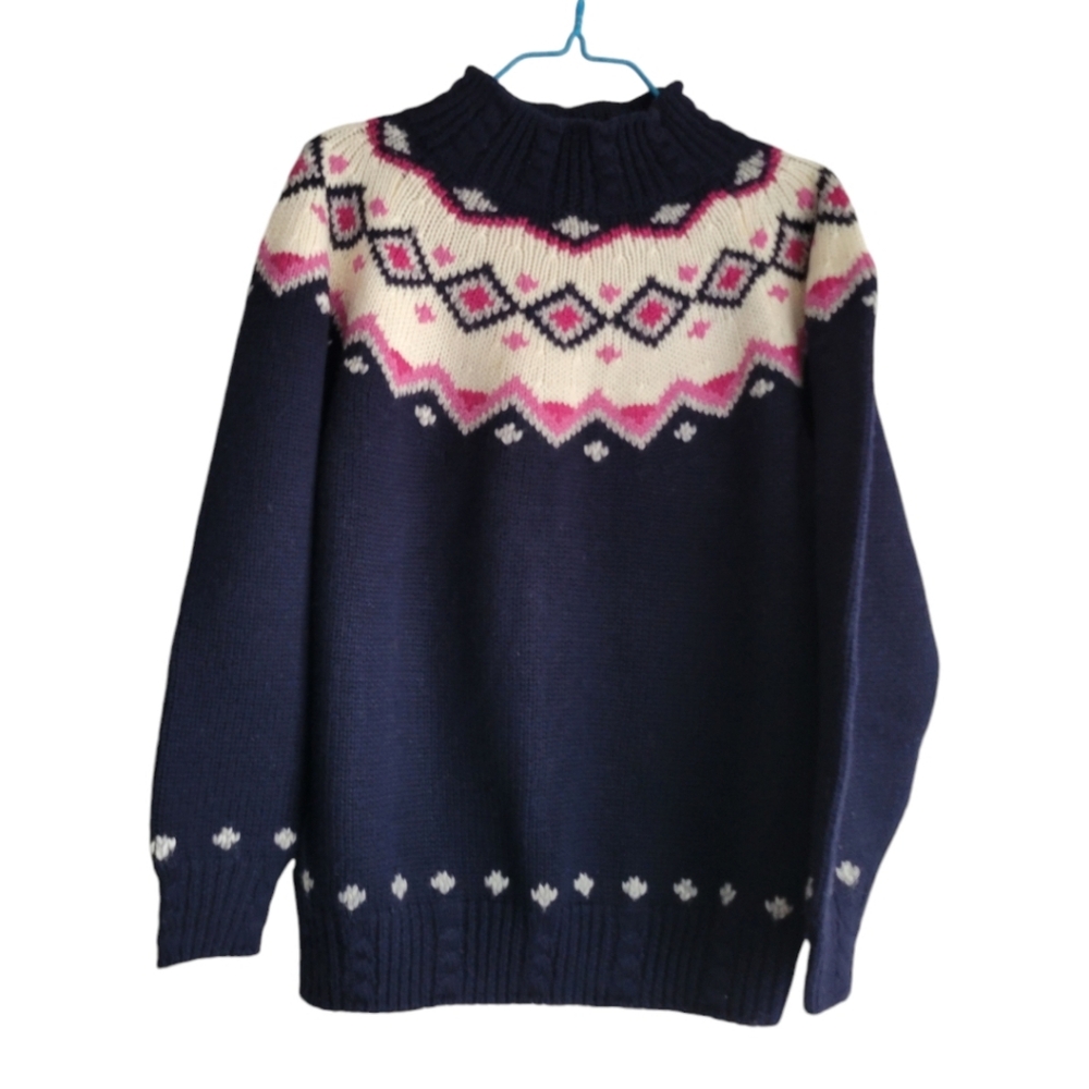 Vintage St. Michael Knit Mockneck Sweater Size M